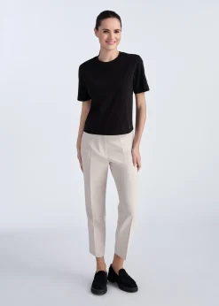 Bawełniany czarny T-shirt damski