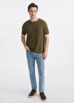 Bawełniany przewiewny t-shirt męski