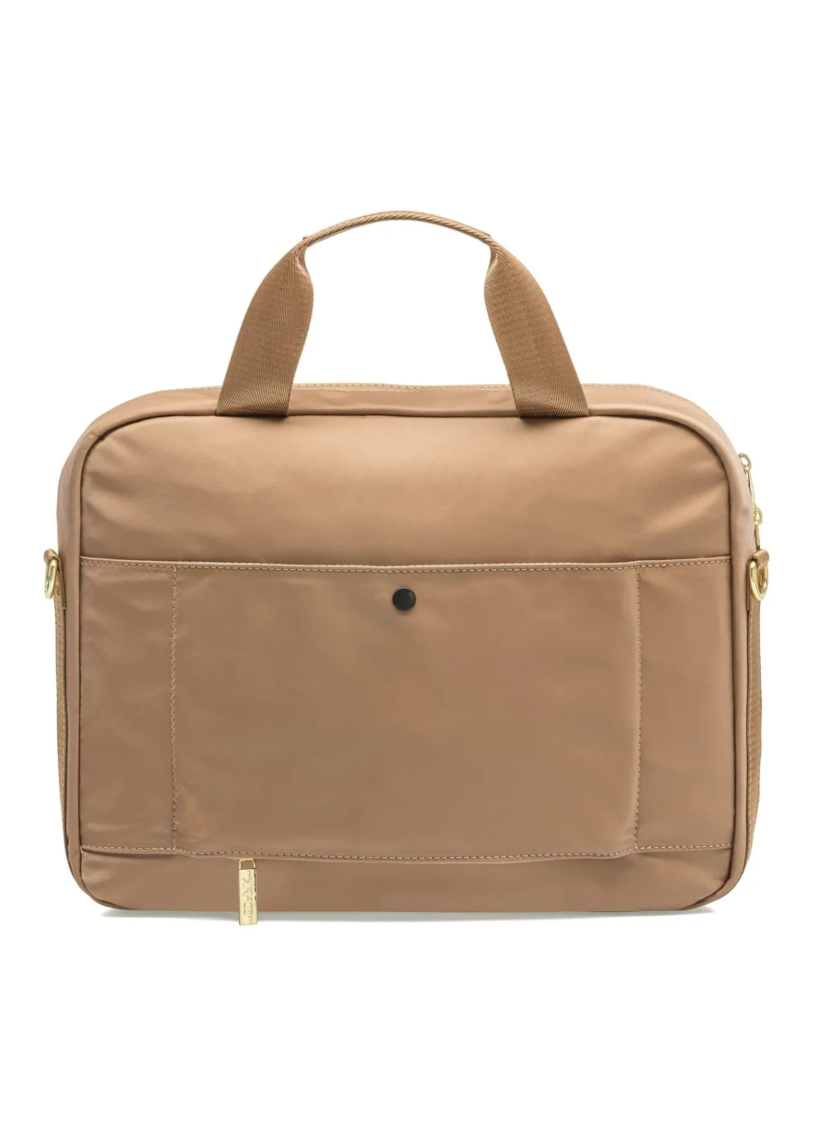 Beżowa damska torba na laptopa