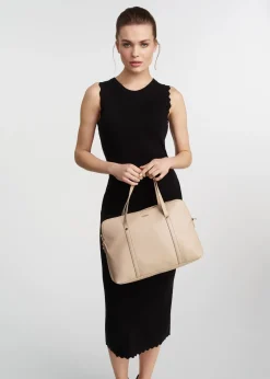 Beżowa elegancka torba damska