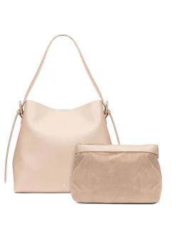 Beżowa torebka damska shopper
