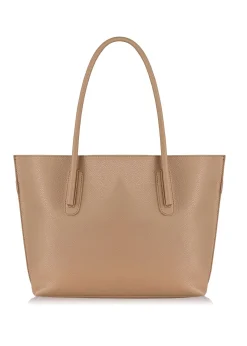Beżowa torebka shopper damska