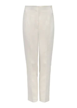 Beżowe eleganckie spodnie damskie