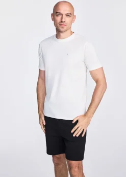 Biały bawełniany T-shirt męski
