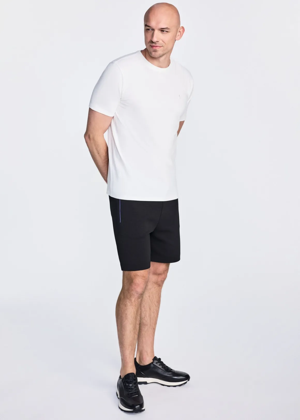 Biały bawełniany T-shirt męski
