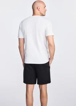 Biały bawełniany T-shirt męski
