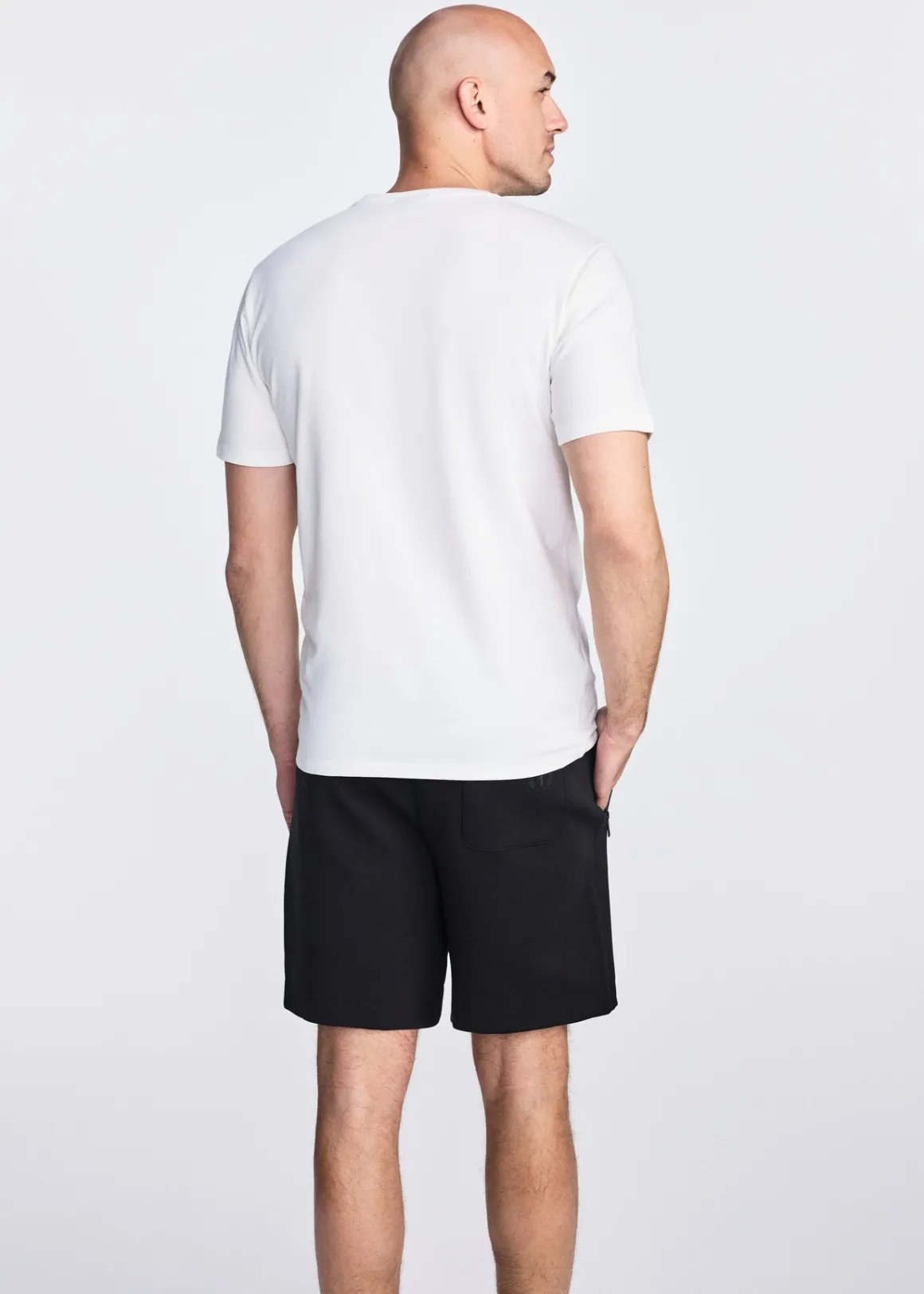 Biały bawełniany T-shirt męski