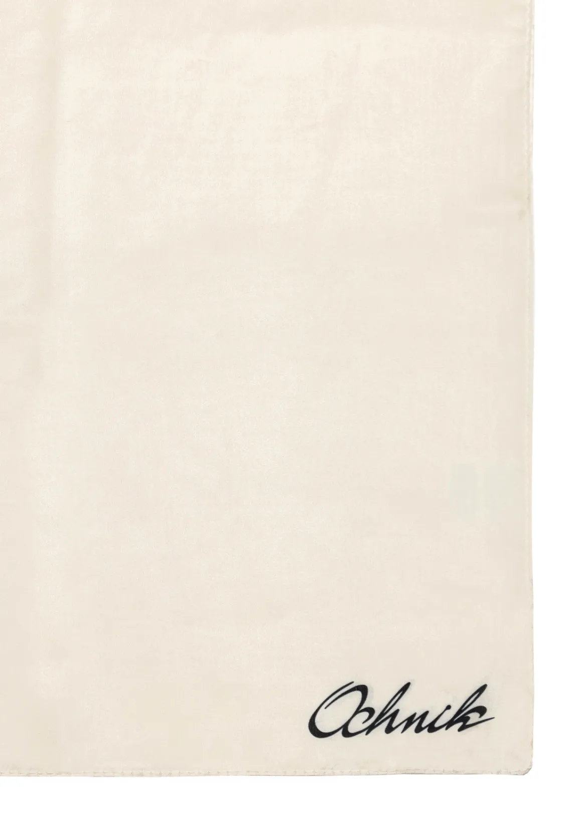 Biały szalik damski z logo