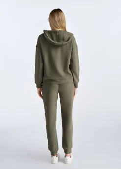 Bluza damska khaki z kapturem