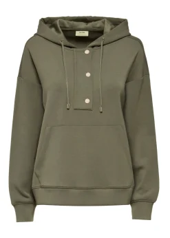 Bluza damska khaki z kapturem