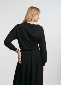 Bluza damska z haftowanym logo