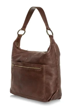 Brązowa torebka damska hobo