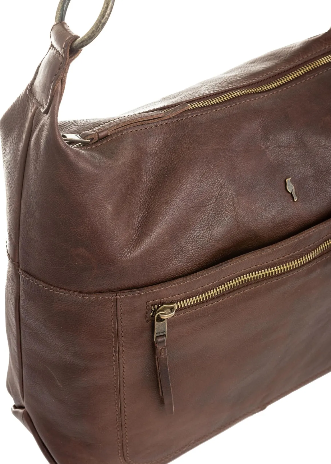 Brązowa torebka damska hobo