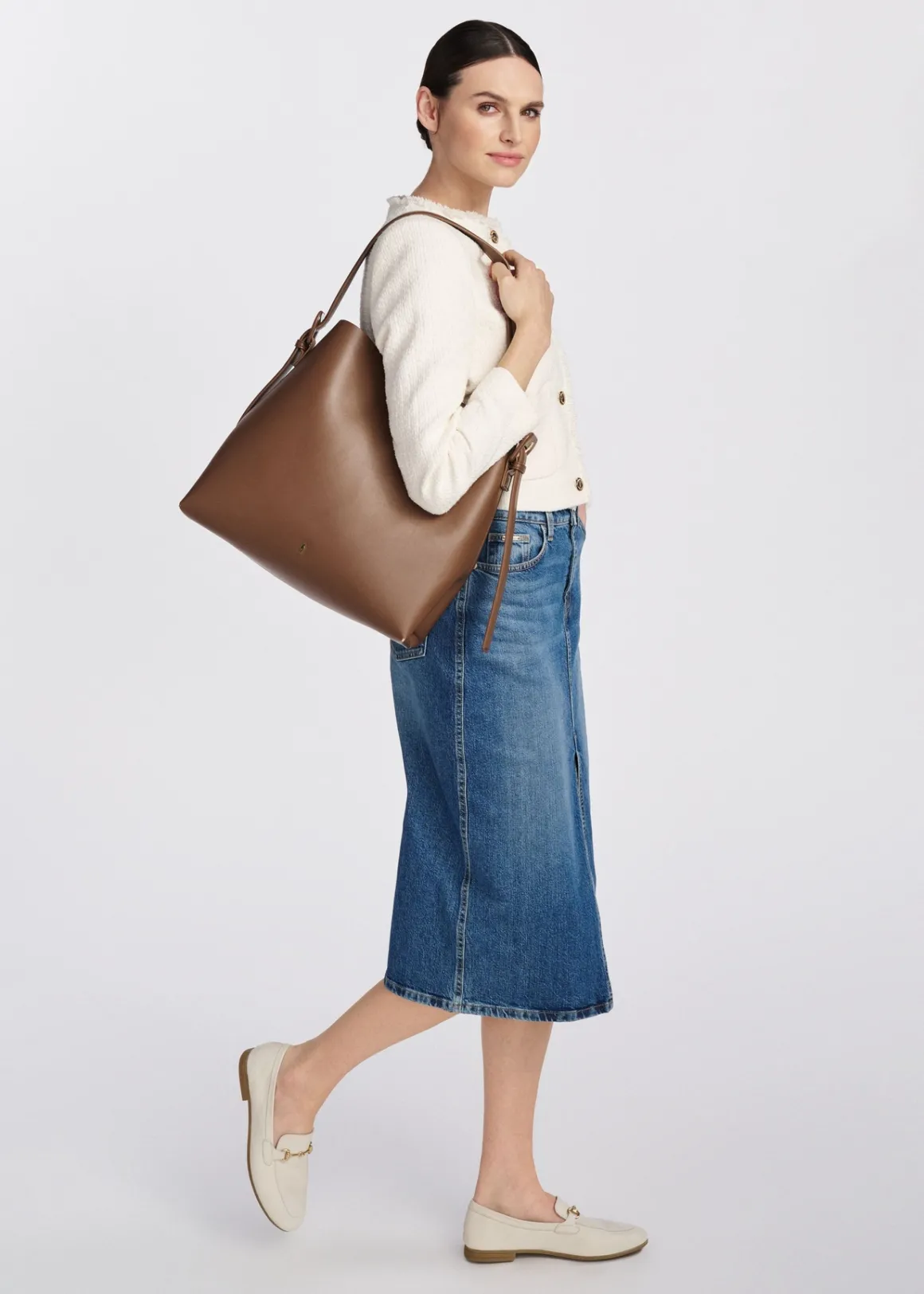Brązowa torebka damska shopper