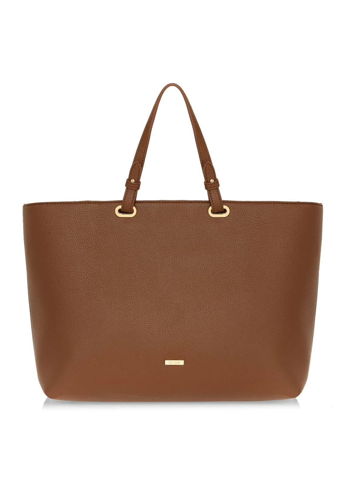 Brązowa torebka shopper damska
