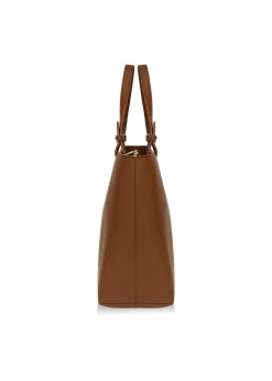 Brązowa torebka shopper damska