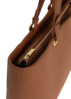 Brązowa torebka shopper damska