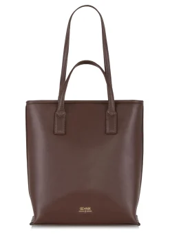 Brązowa torebka shopper damska