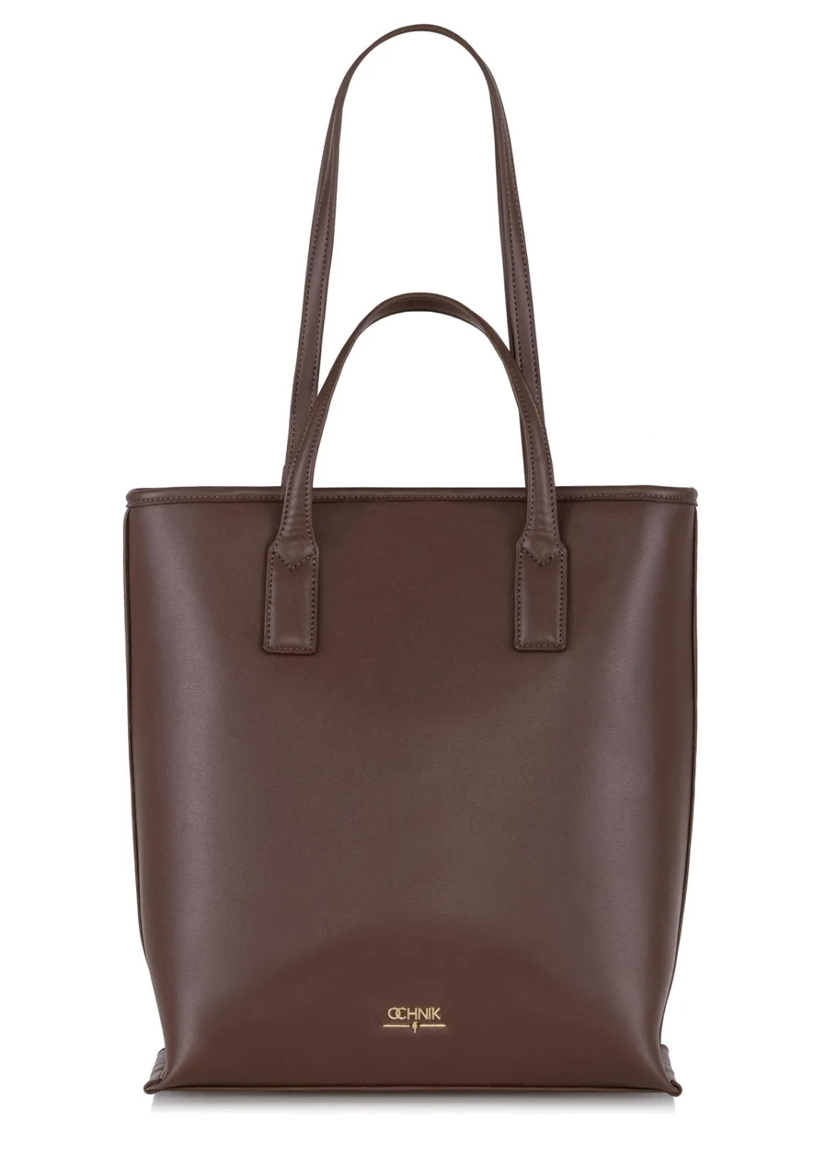 Brązowa torebka shopper damska