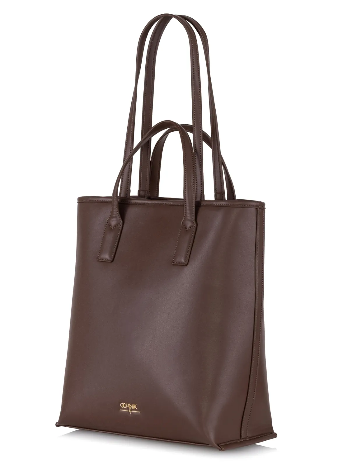Brązowa torebka shopper damska