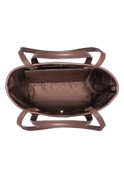 Brązowa torebka shopper damska