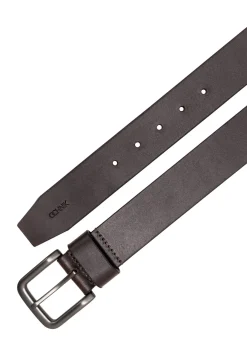 Brązowy pasek męski ze skóry naturalnej