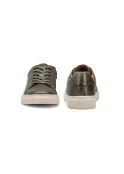 Ciemnozielone buty męskie