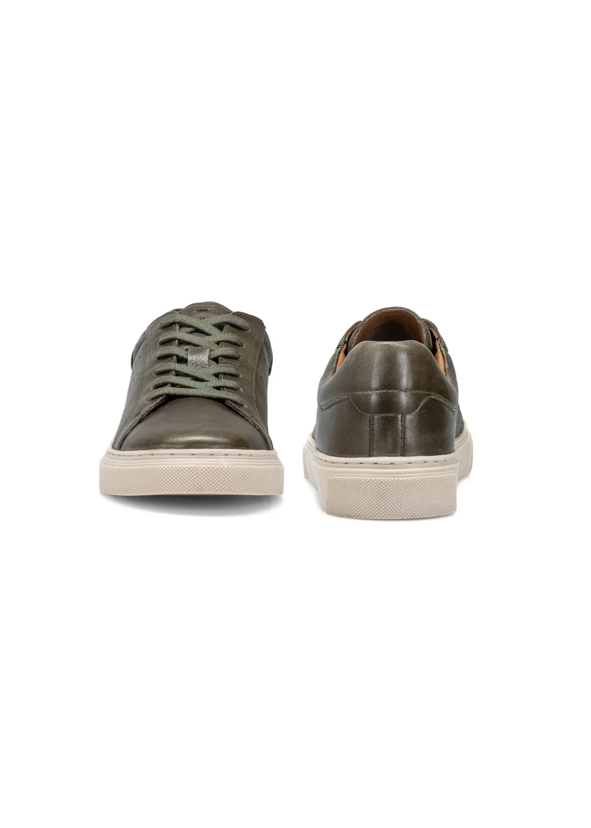 Ciemnozielone buty męskie