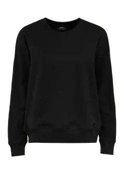 Czarna bawełniana bluza damska oversize