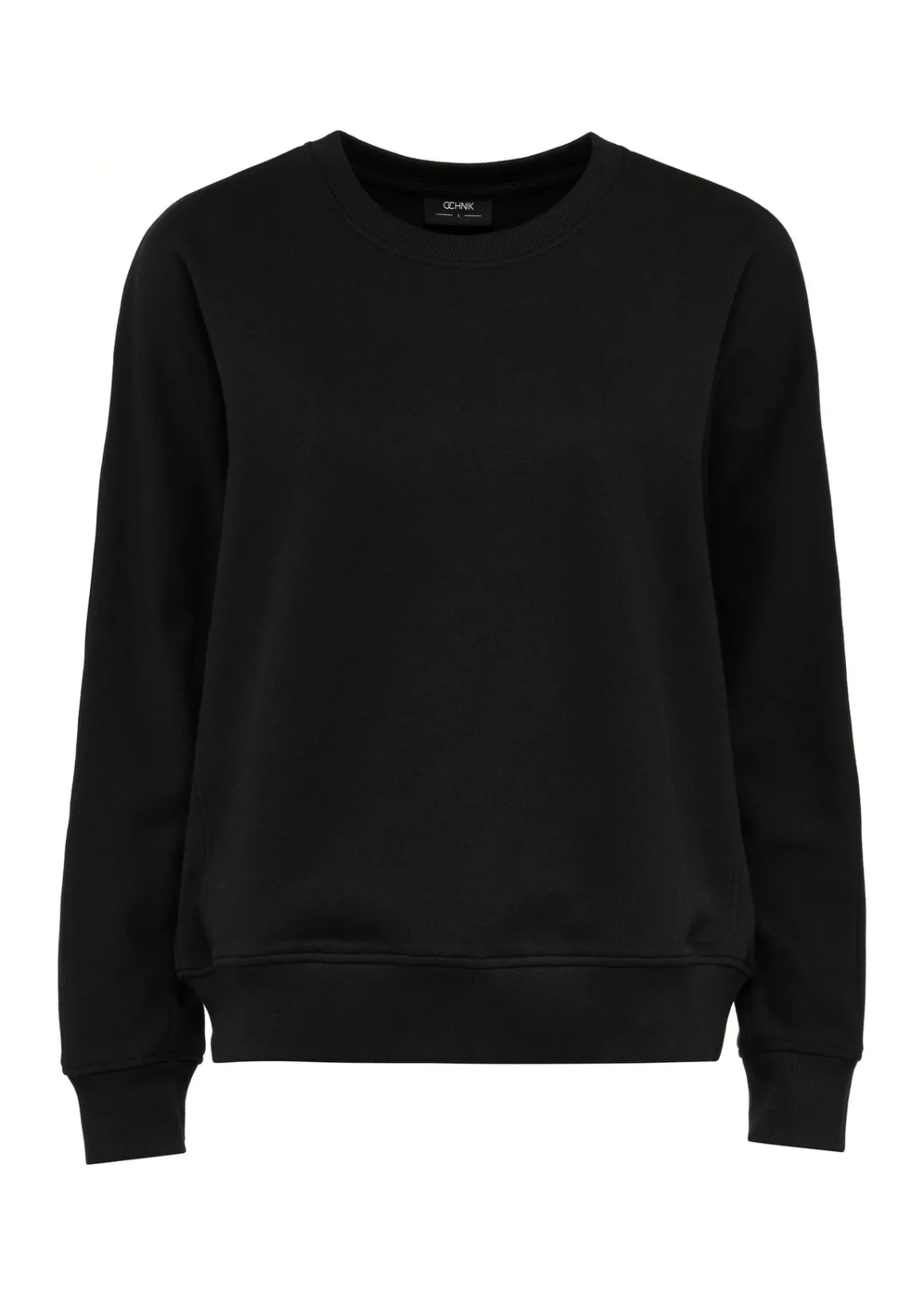 Czarna bawełniana bluza damska oversize