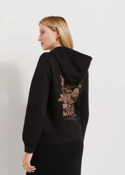 Czarna bluza damska z kapturem