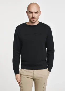 Czarna bluza męska bez kaptura