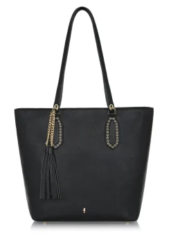 Czarna damska torebka shopper