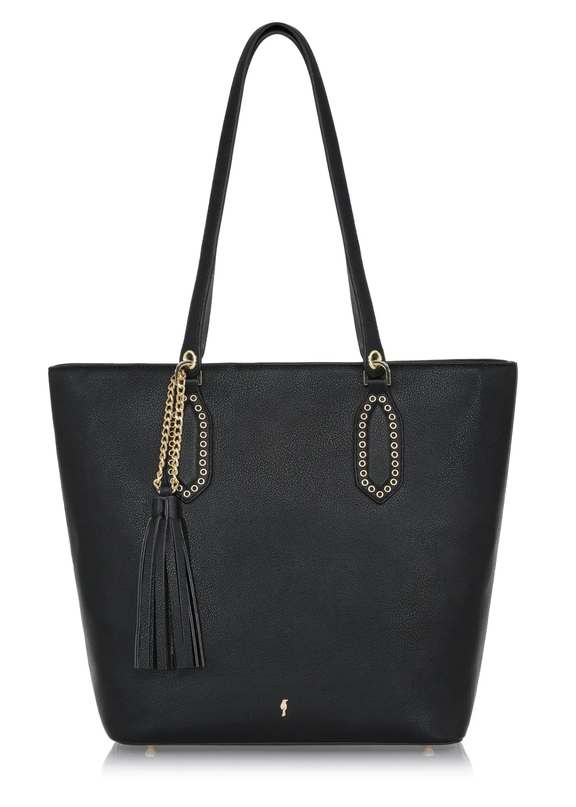 Czarna damska torebka shopper