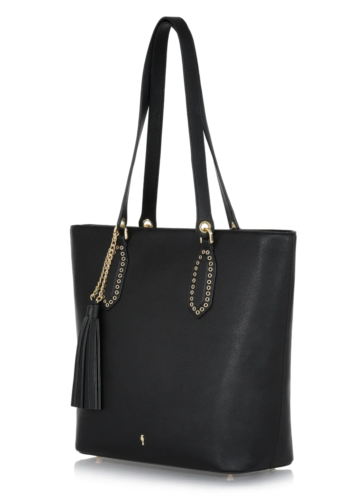 Czarna damska torebka shopper