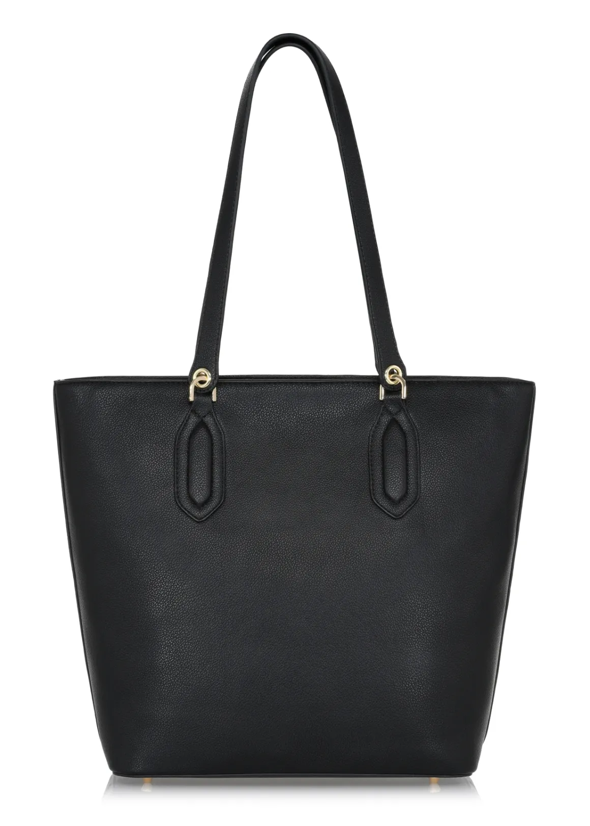 Czarna damska torebka shopper