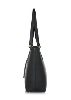Czarna damska torebka shopper