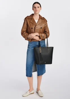 Czarna damska torebka shopper