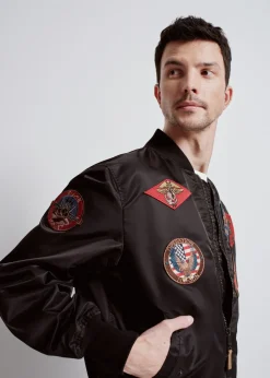 Czarna kurtka męska Top Gun