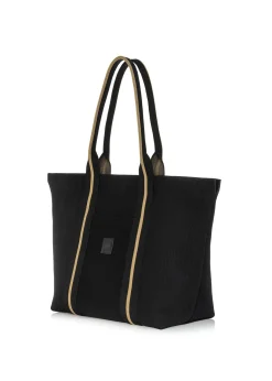 Czarna torebka shopper damska