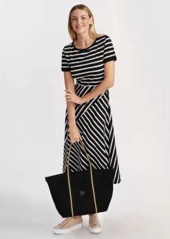 Czarna torebka shopper damska