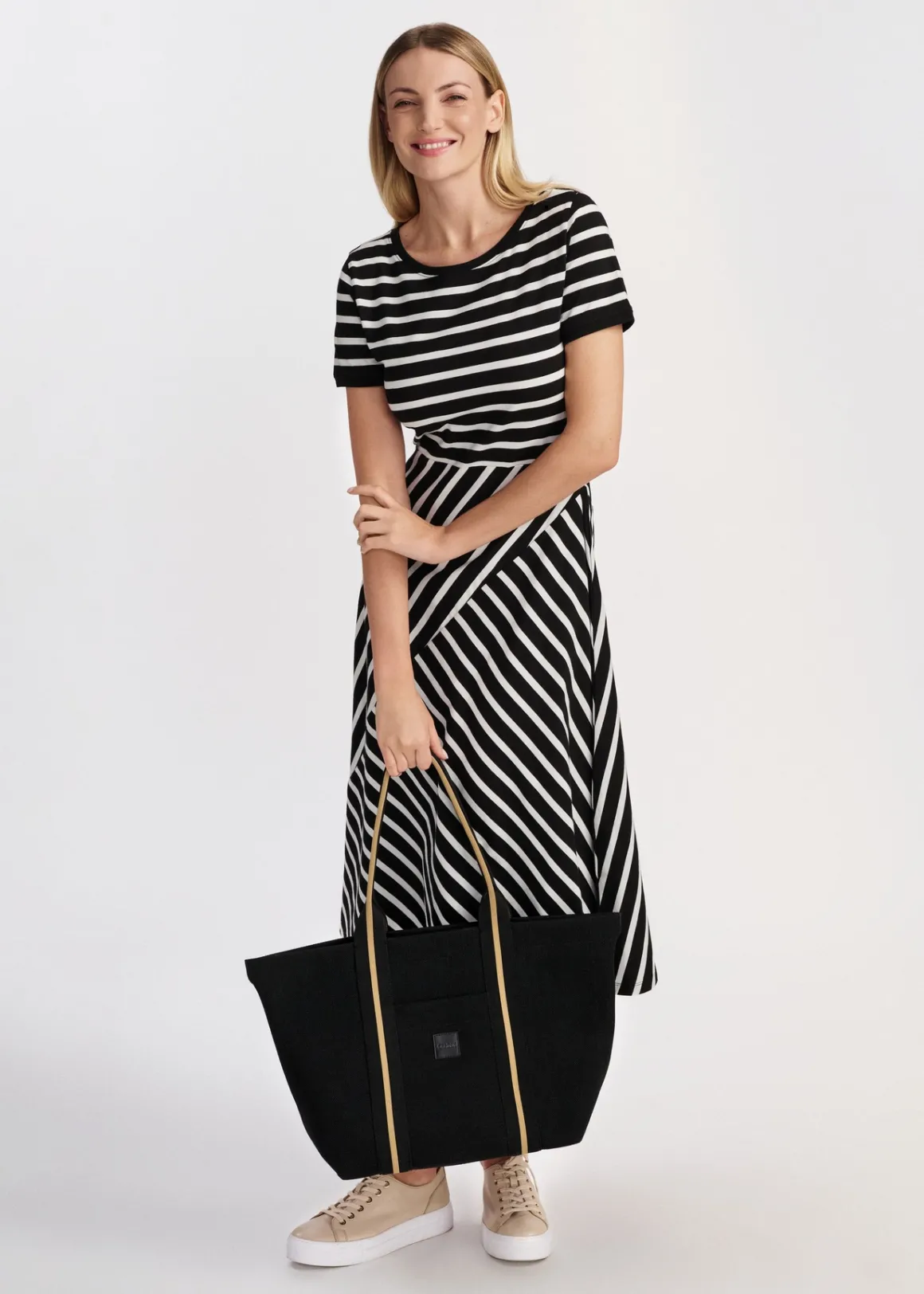Czarna torebka shopper damska