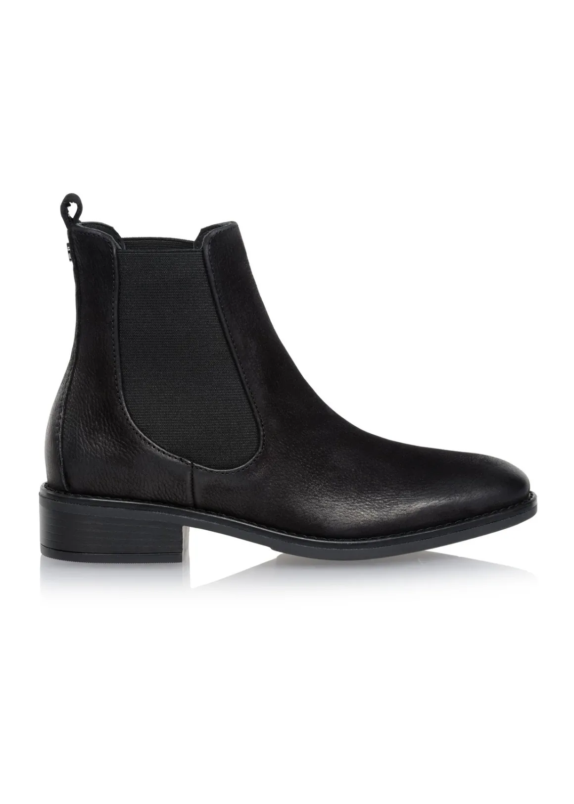 Czarne skórzane buty damskie