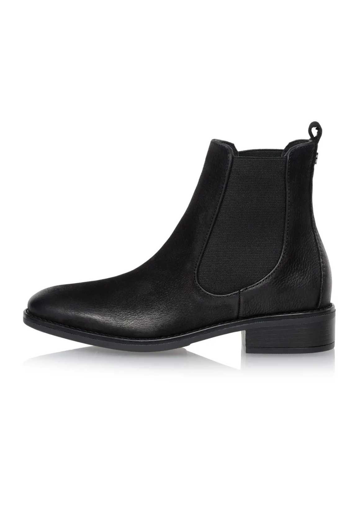 Czarne skórzane buty damskie