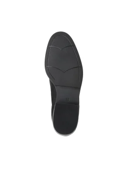 Czarne skórzane buty damskie