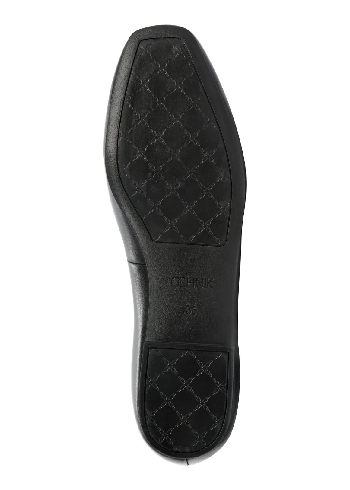 Czarne skórzane buty damskie z paskiem