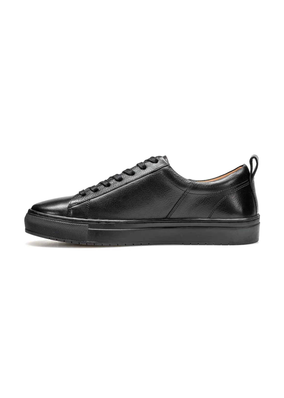 Czarne skórzane buty męskie
