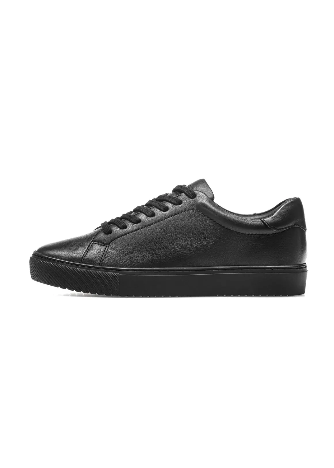 Czarne skórzane buty sportowe