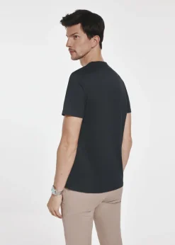 Czarny bawełniany t-shirt męski