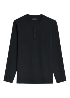 Czarny longsleeve męski